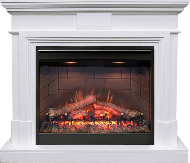 Каминокомплект Coventry - Белый с очагом Symphony 26'' DF2608-INT в Оренбурге