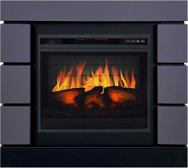 Каминокомплект Modern SFT (Разборный) - Серый графит с очагом Vision 23 EF LED 3D FX в Оренбурге