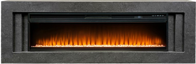 Каминокомплект Line 60 Dark Grey (Разборный) - Темный серый с очагом Vision 60 LED в Оренбурге