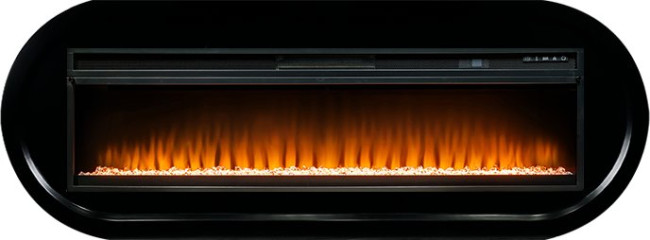 Каминокомплект Ellipse - Черный с очагом Vision 60 LED в Оренбурге