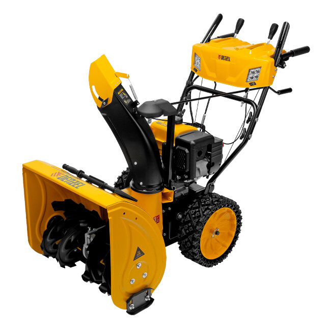 Бензиновая снегоуборочная машина SBM 610S PRO, 212 cc, электростартер, фара, обогрев Denzel в Оренбурге