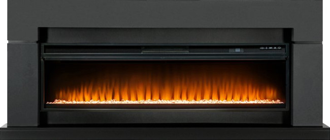 Каминокомплект Lindos Graphite Grey (линейный) с очагом Vision 60 LED в Оренбурге
