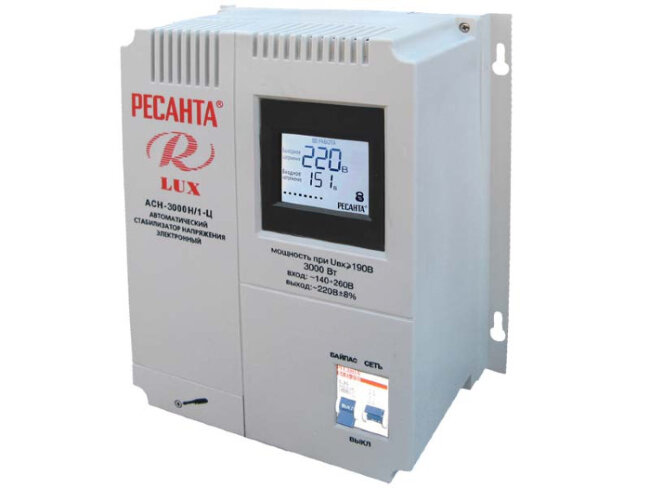 Стабилизатор напряжения серии LUX РЕСАНТА АСН-3000Н/1-Ц в Оренбурге