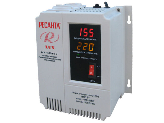 Стабилизатор напряжения серии LUX РЕСАНТА АСН-1500Н/1-Ц в Оренбурге