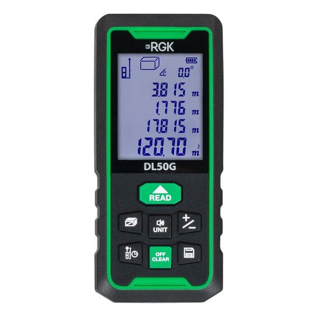 Лазерный дальномер RGK DL70G (с поверкой) - зеленый луч в Оренбурге