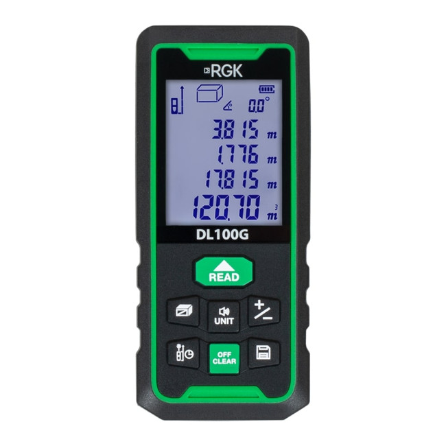 Лазерный дальномер RGK DL100G (с поверкой) - зеленый луч в Оренбурге
