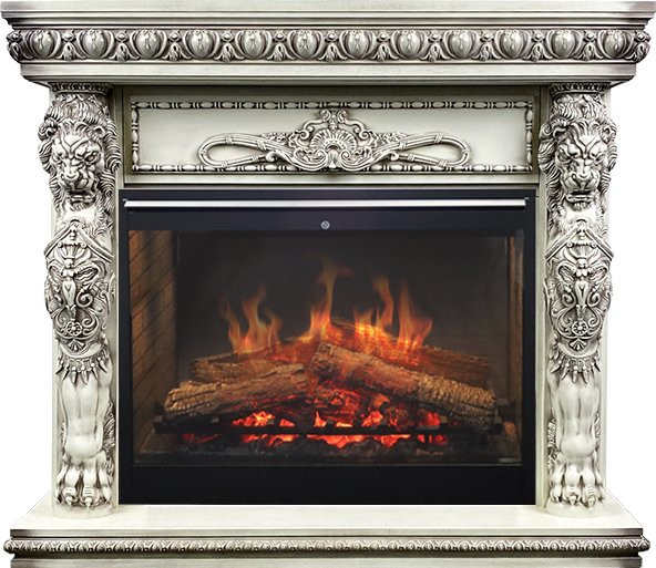 Каминокомплект Windsor - Слоновая кость с патиной с очагом Symphony 30'' DF3020-INT в Оренбурге