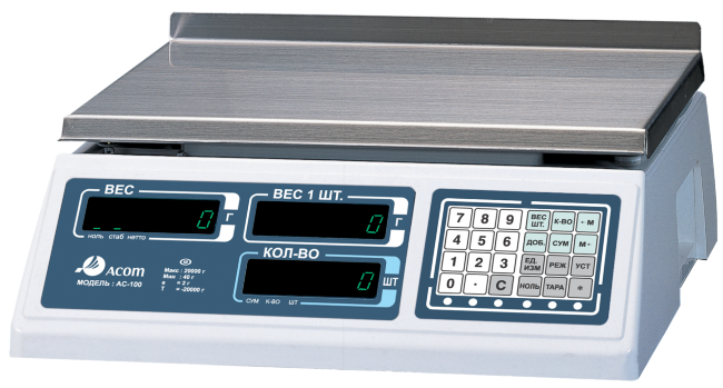 Весы Acom AC-100-30 RS232C в Оренбурге