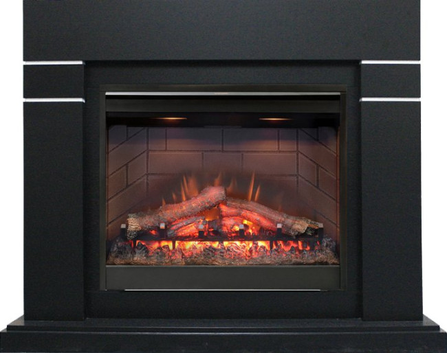 Каминокомплект Lindos - Черный (Высота 985мм) с очагом Symphony 26'' DF2608-INT в Оренбурге