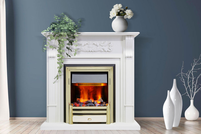 Портал Royal Flame Venice - Махагон коричневый антик в Оренбурге