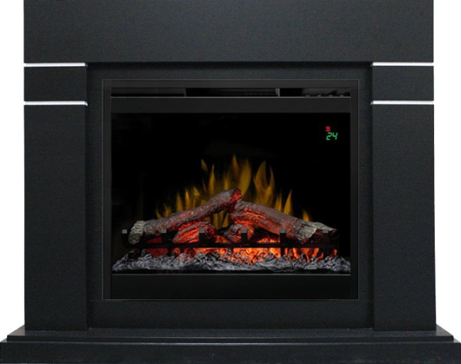 Каминокомплект Lindos - Черный (Высота 985мм) с очагом Symphony 26'' DF2624L-INT в Оренбурге
