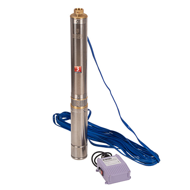 Скважинный насос DWC-4-80, центробежный, диаметр 4", 1500 Вт, 5700 л/ч, напор 80 м Denzel в Оренбурге
