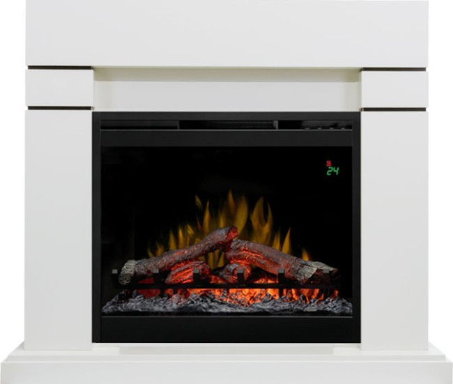 Каминокомплект Lindos - Алебастр (Высота 985мм) с очагом Symphony 26'' DF2624L-INT в Оренбурге