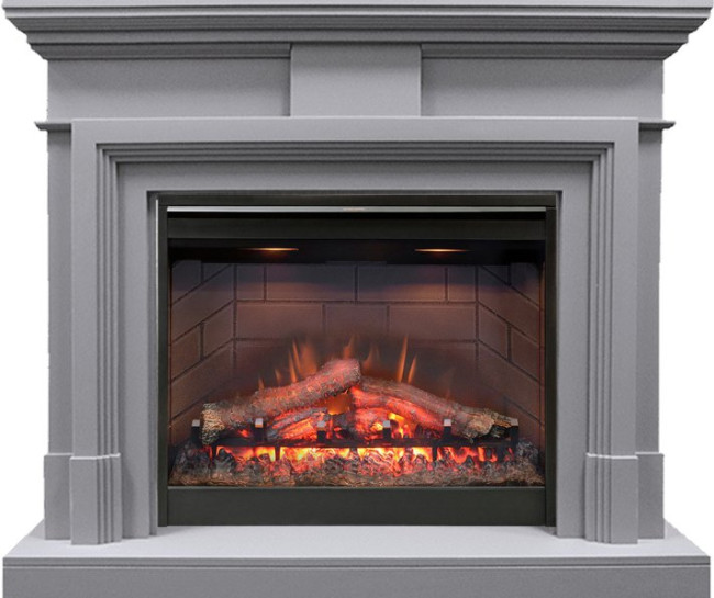 Каминокомплект Coventry Gray - Серый с очагом Symphony 26'' DF2608-INT в Оренбурге