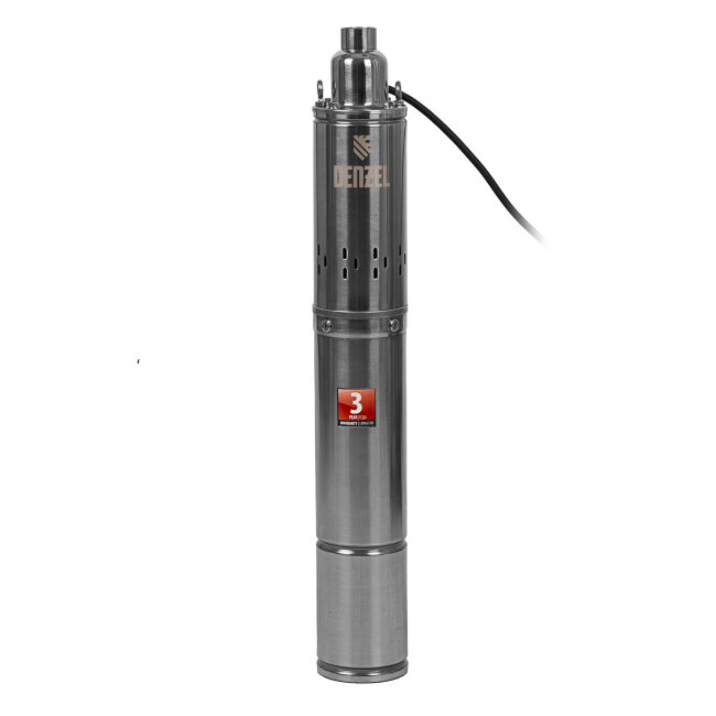 Скважинный насос DWS-4-150, винтовой, диаметр 4", 1300 Вт, 2000 л/ч, напор 150 м Denzel в Оренбурге