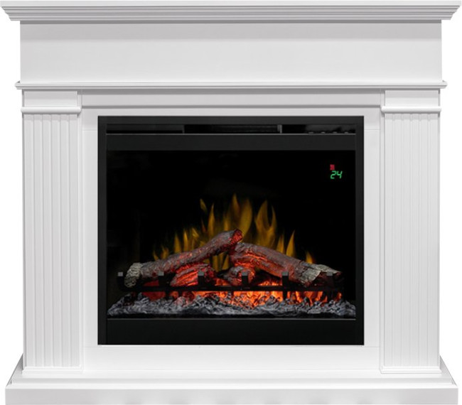 Каминокомплект Adagio - Белый с очагом Symphony 26'' DF2624L-INT в Оренбурге