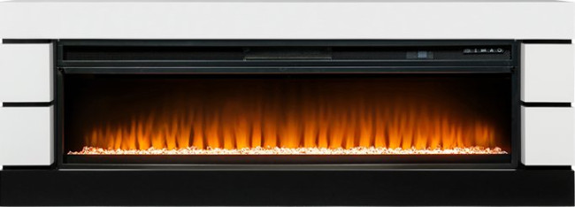 Каминокомплект Modern 60 SFT (Разборный) - Белый с черным с очагом Vision 60 LED в Оренбурге
