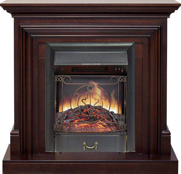 Каминокомплект Bradford - Темный дуб с очагом Majestic FX Black в Оренбурге