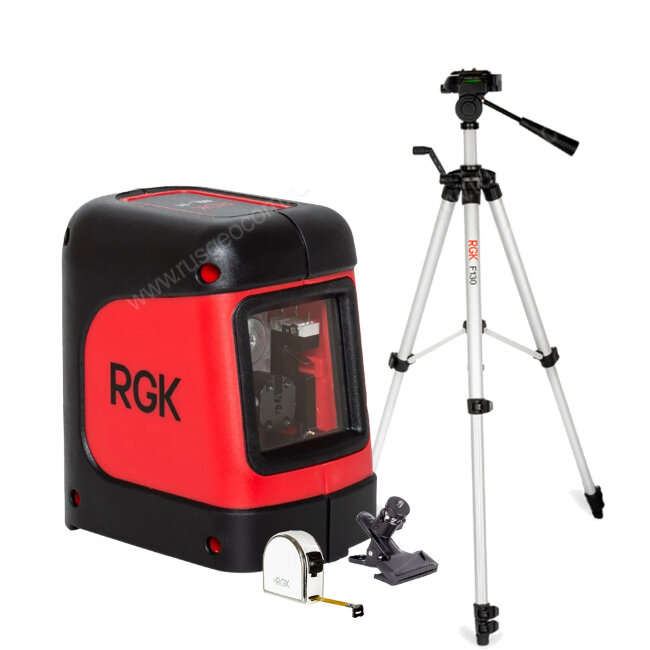 Комплект: лазерный уровень RGK ML-11 + штатив RGK F130 рулетка RGK RM3 в Оренбурге