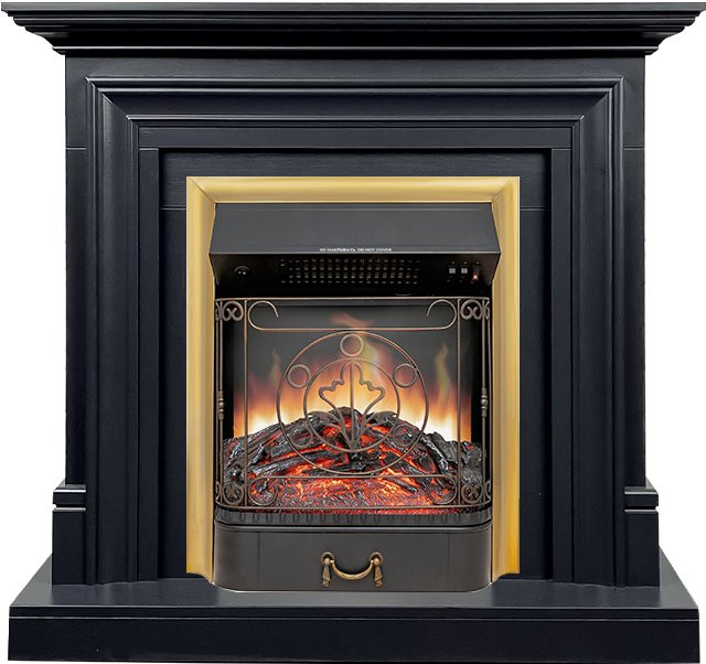Каминокомплект Bradford - Серый графит с очагом Majestic FX Brass в Оренбурге