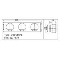 Toshiba Фланец воздушный стандартный (TCB-SF80C6BPE) в Оренбурге