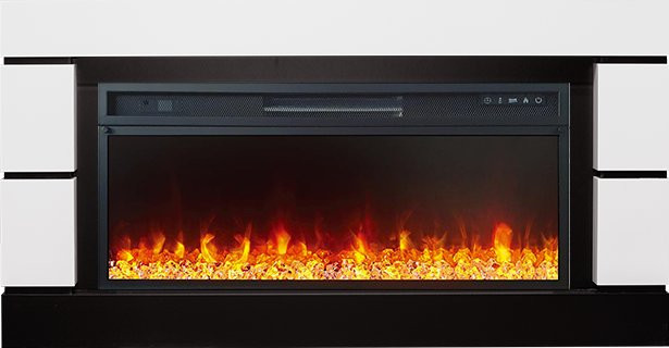 Каминокомплект Modern 42 SFT - Белый с черным с очагом Vision 42 LED в Оренбурге