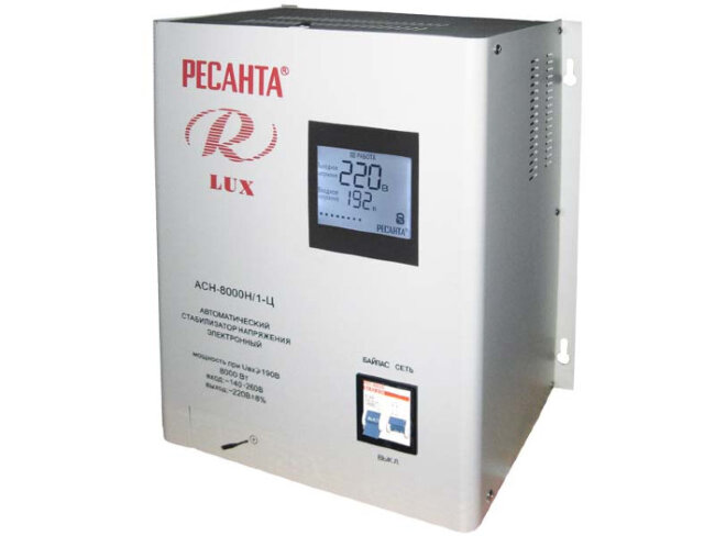 Стабилизатор напряжения серии LUX РЕСАНТА АСН-8000Н/1-Ц в Оренбурге